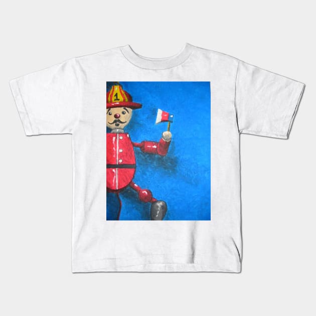 Jumping Jack Kids T-Shirt by Jonesyinc